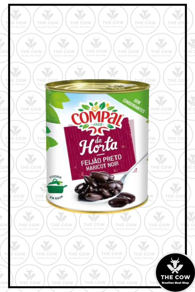 Feijão Preto Enlatado - Compal - 845g