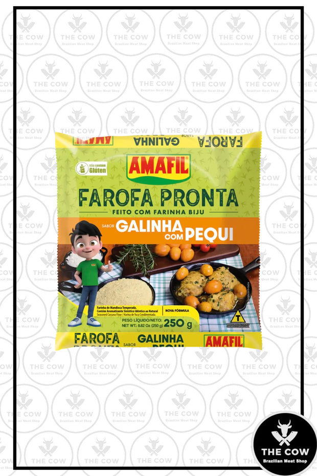 Farofa sabor Galinha com Pequi - Amafil - 250g