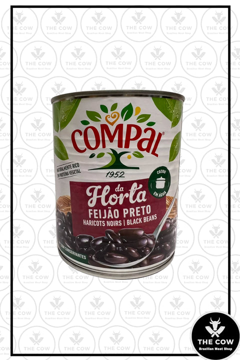 Feijão Preto Enlatado - Compal 845g