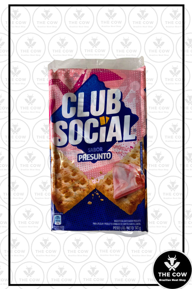 Biscoito Salgado sabor Presunto - Club Social 141g