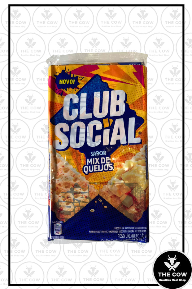 Biscoito Salgado sabor Mix Queijos - Club Social 141g
