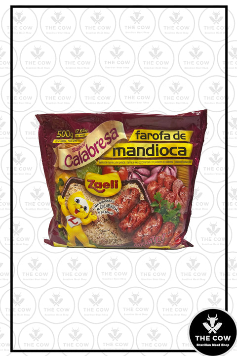 Farofa de Mandioca sabor Calabresa - Zaeli 500g