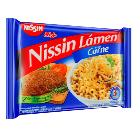 Nissin Miojo Sabor Carne 80g