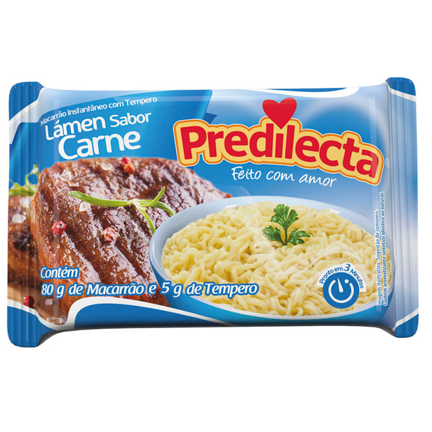 Macarrão Instantâneo sabor Carne - Predilecta 85g
